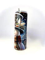20 oz Snowman Stainless Steel Tumbler with Lid, Straw