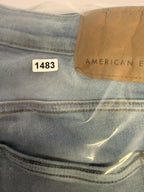 American Eagle Jeans Mens 34x32 Airflex 360 Slim Distressed Denim Y2K