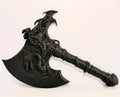 3D Printed Dragon Axe - Black - PLA
