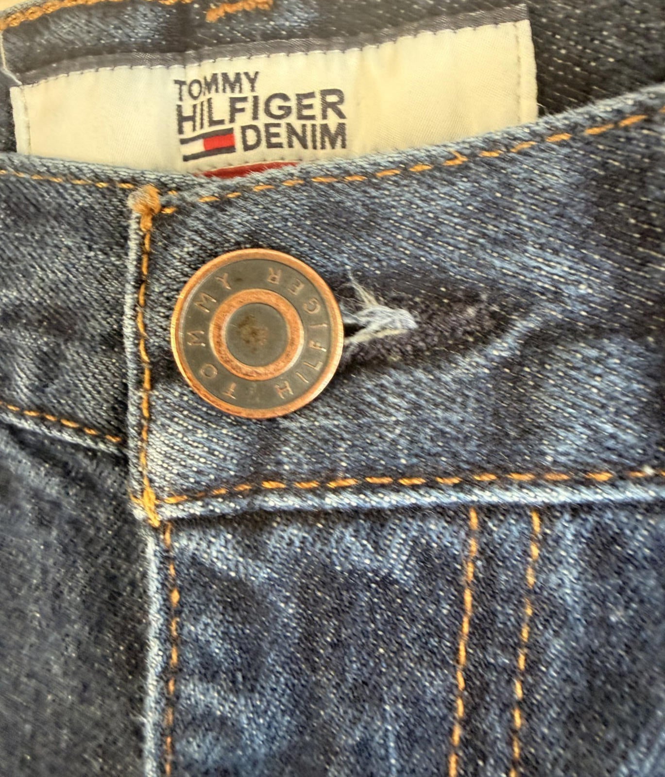 Tommy Hilfiger Mens Jeans 36x30 Blue Classic Regular Straight Denim W36 L30 TH