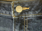 Levis A-Line Denim Shorts Dark Blue Size 28 Women's Classic 5-Pocket