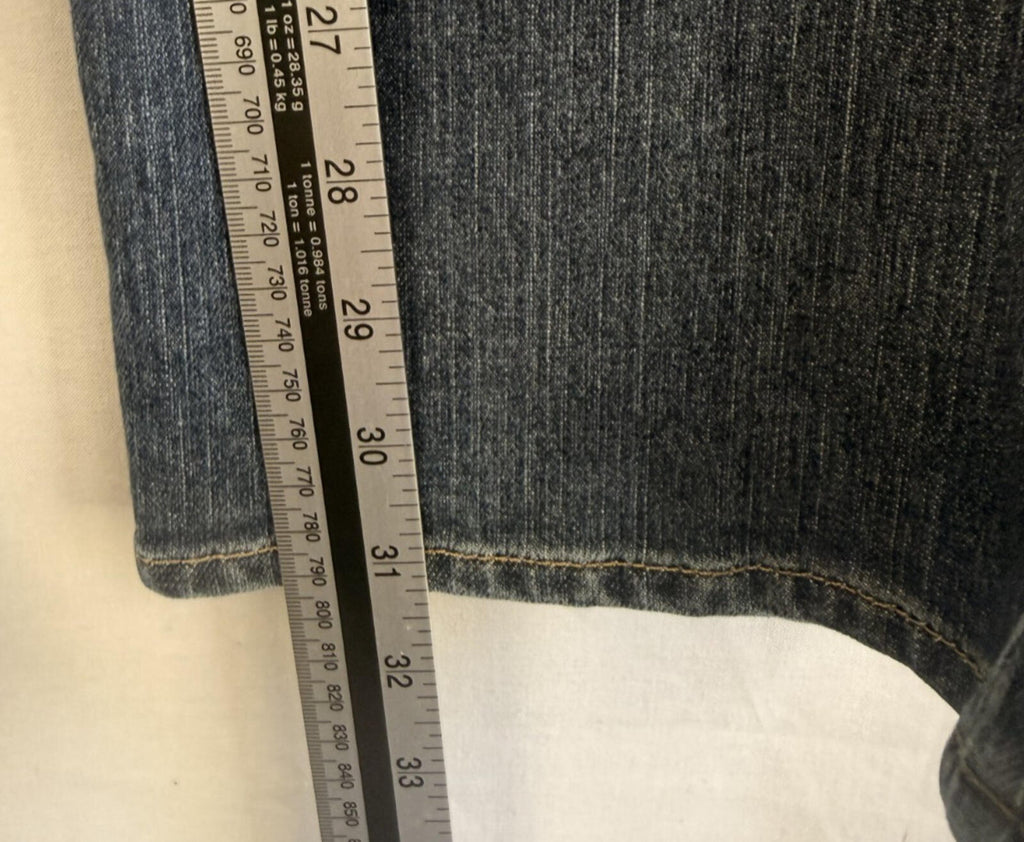 Eddie Bauer Womens Blue Denim Bootcut Jeans Embroidered Size 12R