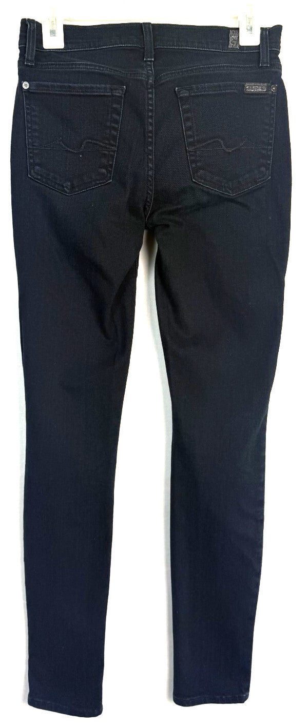 7 For All Mankind Skinny Gwenevere Jeans Womens 27 Dark Wash Stretch