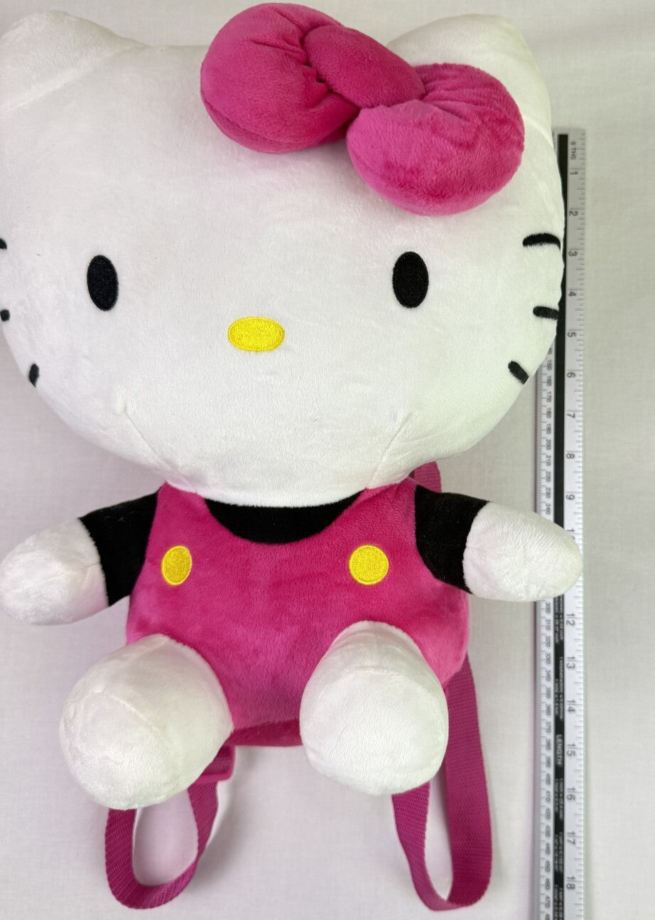 Hello Kitty Plush Backpack - Deep Pocket - 16 inches