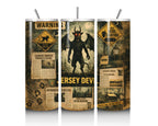 20 oz Jersey Devil Stainless Steel Tumbler with Lid, Straw - Cryptid