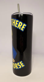 20 oz It Gets Worse Stainless Steel Tumbler with Lid, Straw