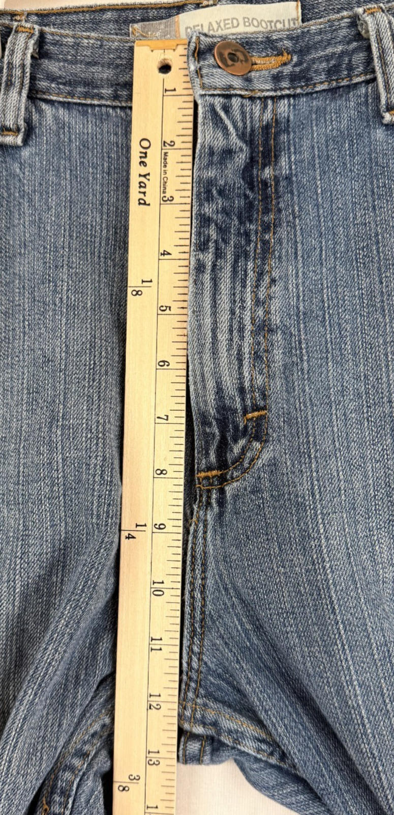 Vtg Lee Dungarees 36x34 Loose Straight Blue Jeans Faded Wash Broken In