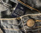 Reign Jeans Womens 14 Blue Skinny Leg Slim Fit Mid  Dark Wash Stretch