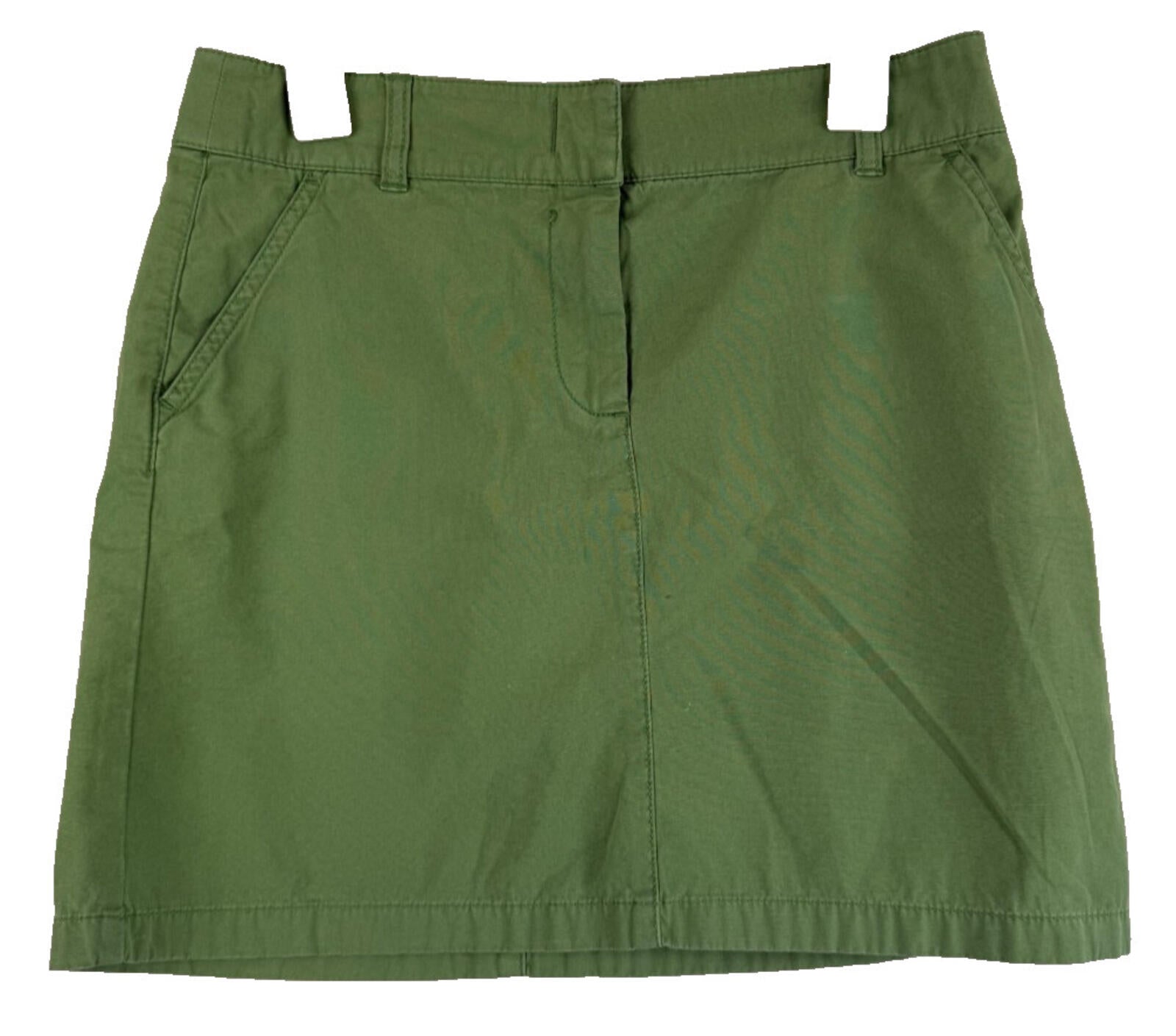 J Crew Womens Mini Skirt Size 6 Green Summer Minimalist Preppy School Girl