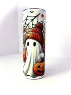 20 oz Spooky Season Stainless Steel Tumbler with Lid, Straw Halloween