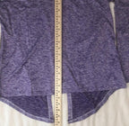 Real Essentials dry fit long sleeve active womens shirt Purple size M