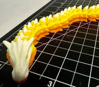 3D Printed LONG Dragon/Snake - PLA - Candy Corn - 5 Feet 4 Inches