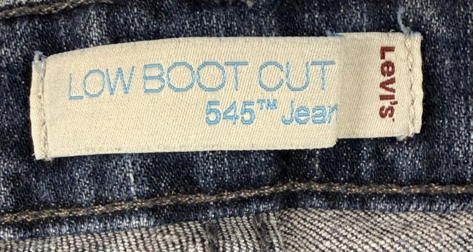 Levis 545 Women’s Size 8 Low Boot Cut Blue Jeans Low-Rise 5-Pockets