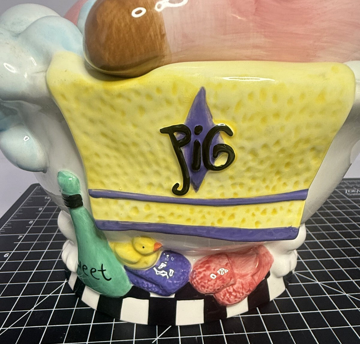 Pig In A Bubble Bath Cookie Jar