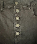 American Eagle Next Level Stretch Super Hi Rise Jegging Womens 12 Black Distress