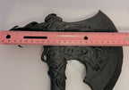 3D Printed Dragon Axe - Black - PLA