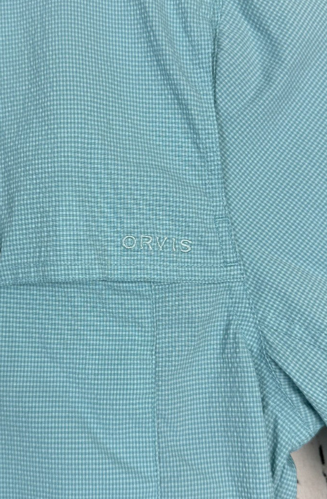 Orvis Open Air Caster Ventilated Long Sleeve Fishing Shirt Mens Size Medium Blue
