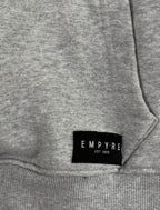 Empyre Girls Hoodie Sz Large - Checkered Sleeves - Rose - Grey