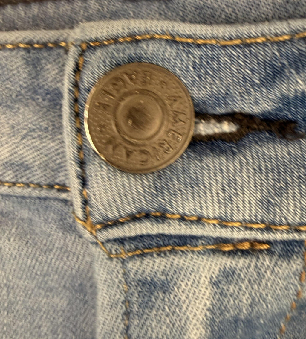American Eagle Jeans Mens 34x32 Airflex 360 Slim Distressed Denim Y2K
