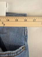 Banana Republic Girlfriend Jeans Womens 29/8 Blue Relaxed Tapered Stretch RawHem
