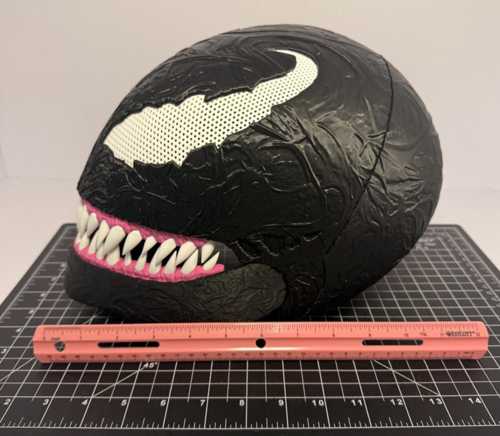 3D Printed Venom Full Face Mask Helmet Mesh Eyes Adult - Movable Jaw