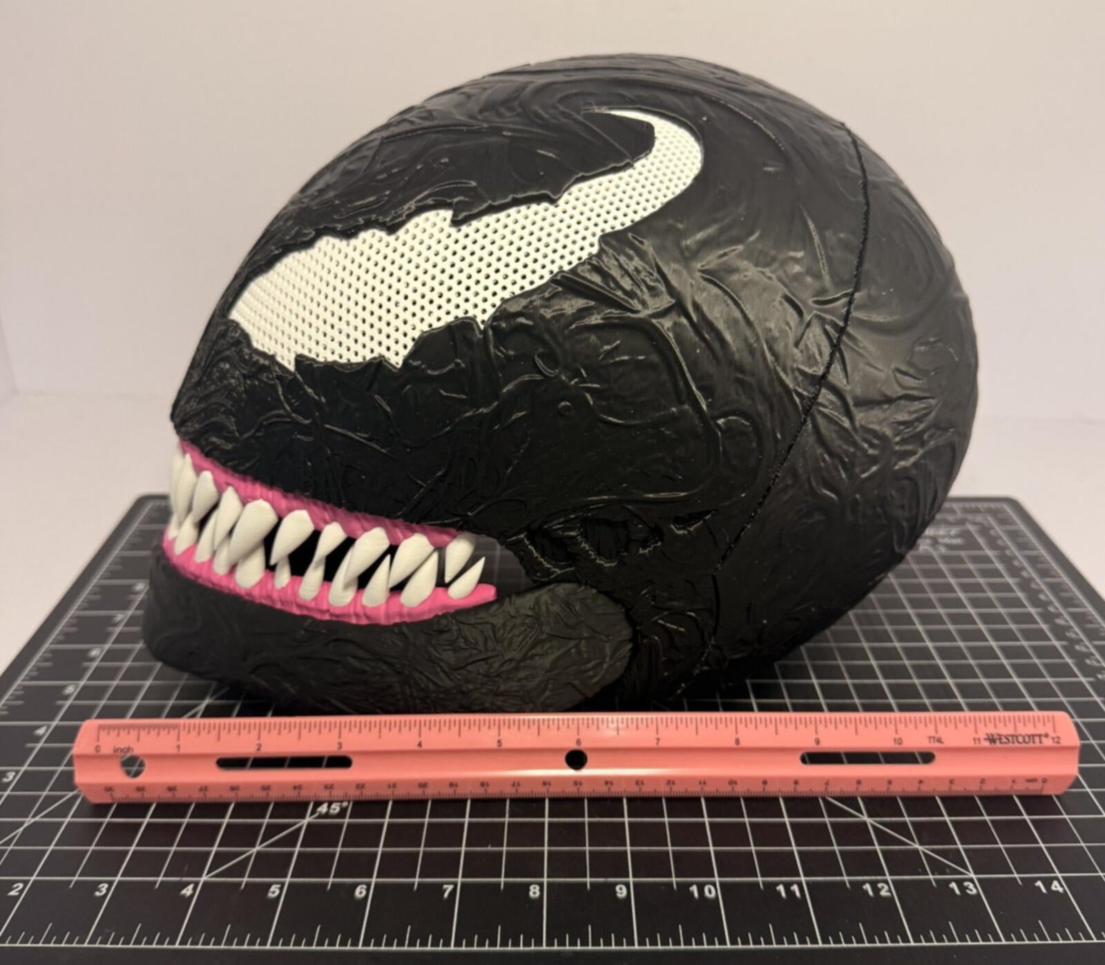 3D Printed Venom Full Face Mask Helmet Mesh Eyes Adult - Movable Jaw