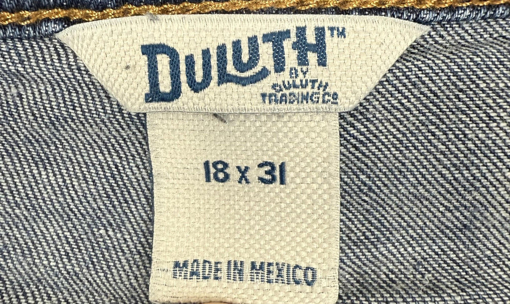 Duluth Trading Co Womens Jeans Size 18x31 Straight Stretch Cotton Blend