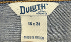 Duluth Trading Co Womens Jeans Size 18x31 Straight Stretch Cotton Blend