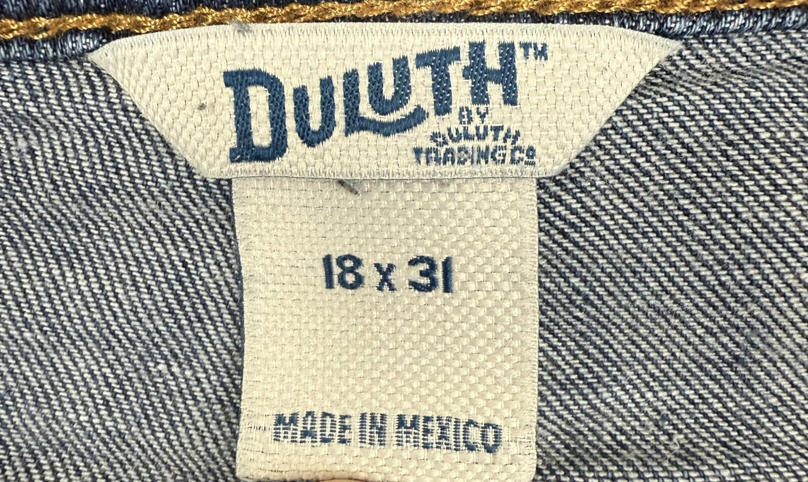 Duluth Trading Co Womens Jeans Size 18x31 Straight Stretch Cotton Blend