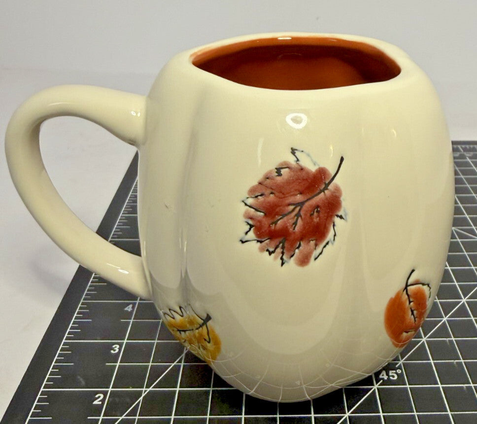 Rae Dunn GIVE THANKS Coffee Mug Pottery Cup Autumn Fall Thanksgiving