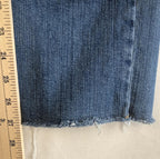Banana Republic Girlfriend Jeans Womens 29/8 Blue Relaxed Tapered Stretch RawHem