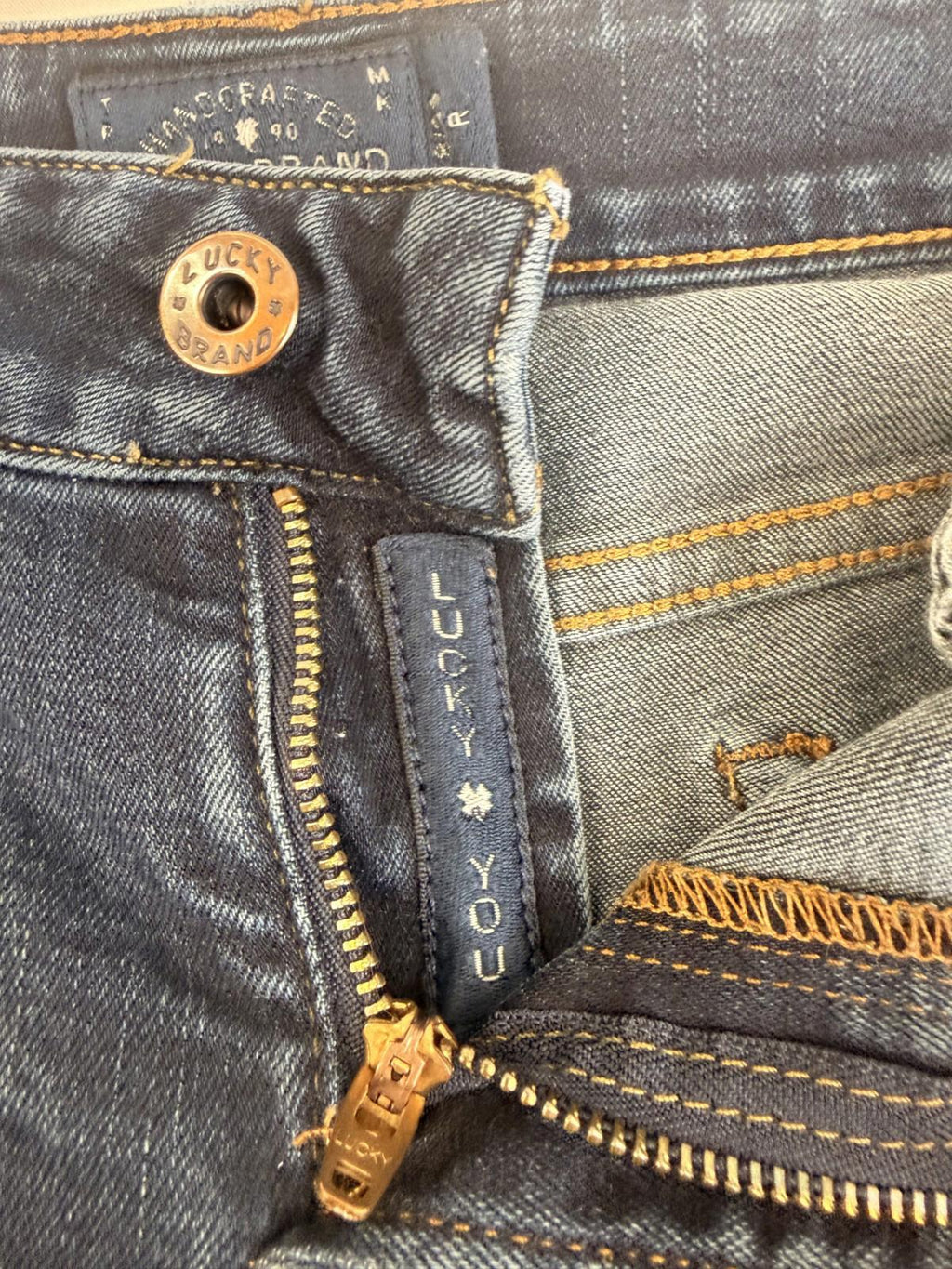 Lucky Brand Size 8 / 29 Womens Jeans Skinny Ankle Dark Wash Denim