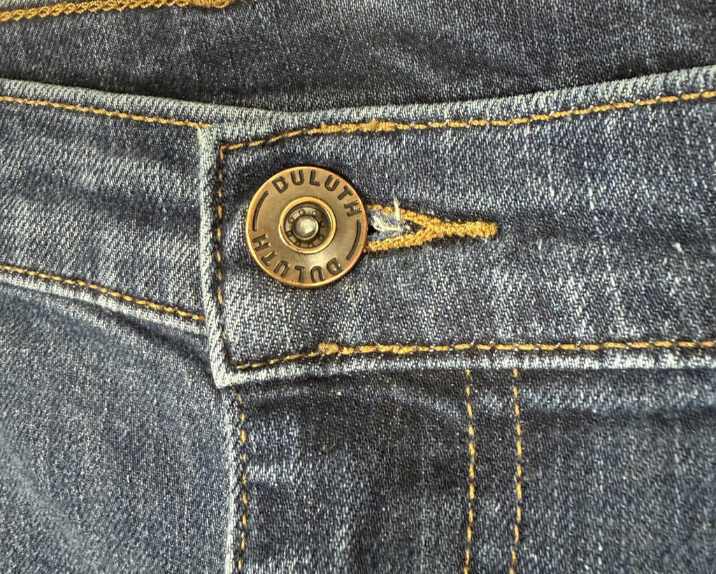 Duluth Trading Co Womens Jeans Size 18x31 Straight Stretch Cotton Blend