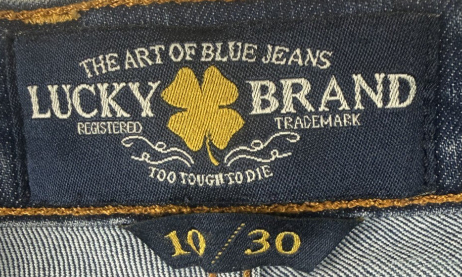 Lucky Brand Charlie Flare Jeans Womens 10 Blue Denim Stretch - Made in USA