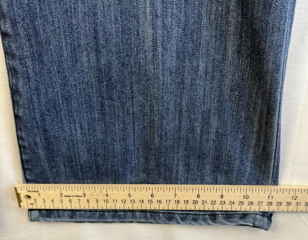 Seven7 Womens Jeans Size 14 Flare dark Stretch