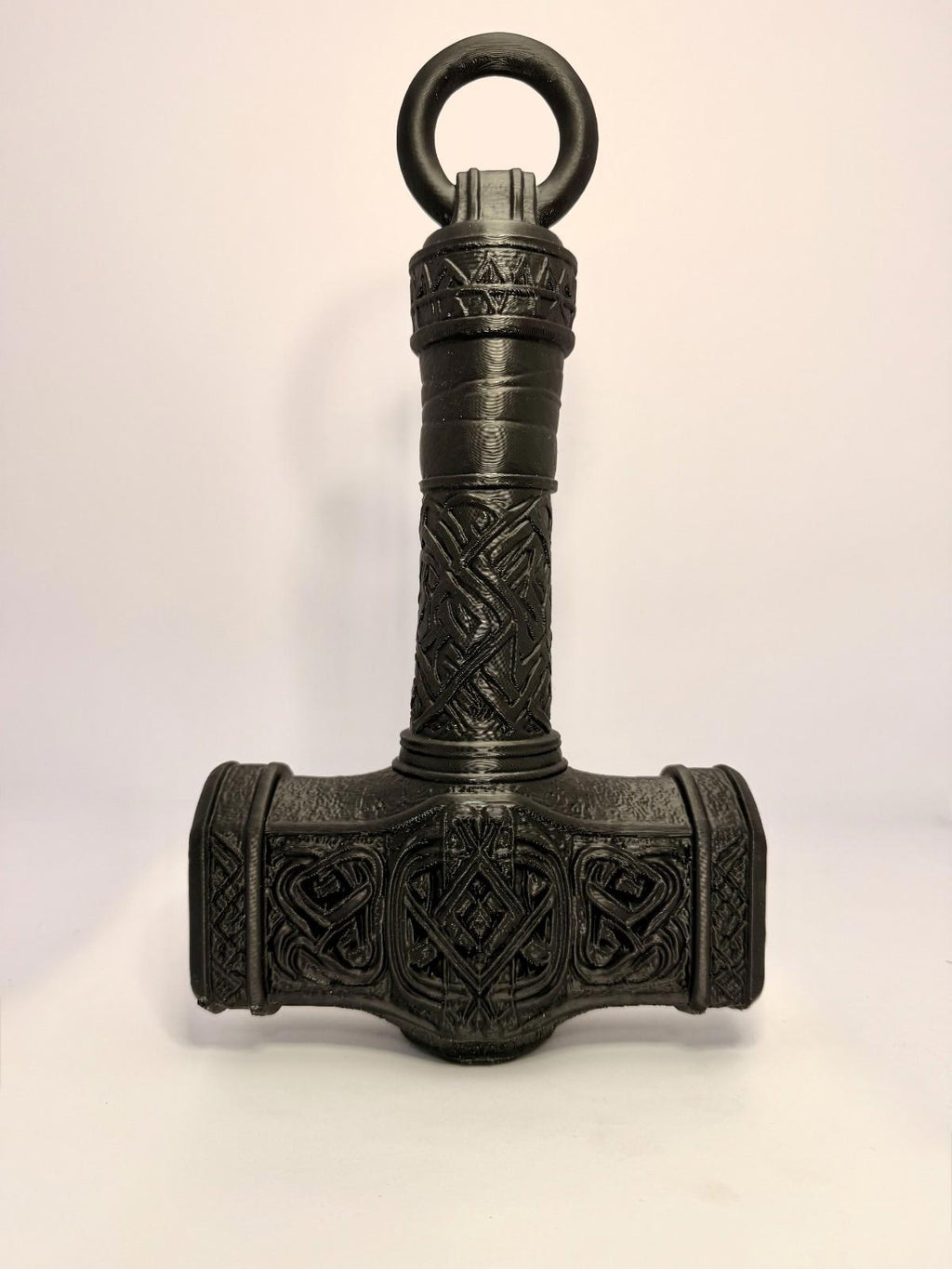 3D Printed Mjolnir- Black - PLA