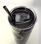 20 oz Air Force Stainless Steel Tumbler with Lid, Straw
