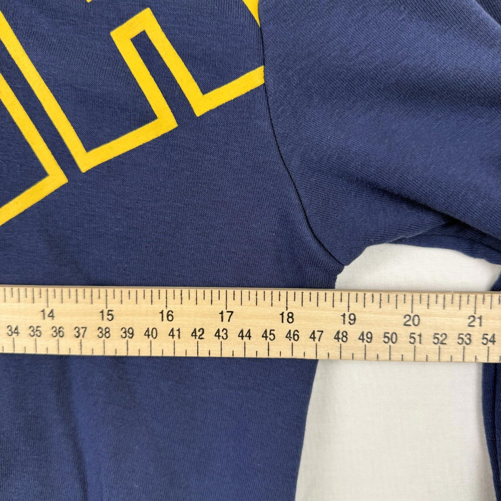 Puma Youth Full Zip Hoodie size L 14-16 Blue and Yellow Logo