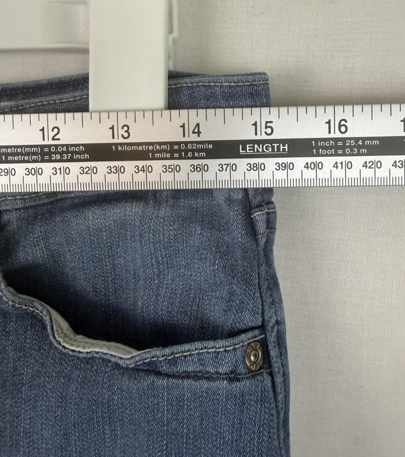Not Your Daughters Jeans NYDJ Skinny Jeans Womens Size 8 Blue USA MADE Stretch