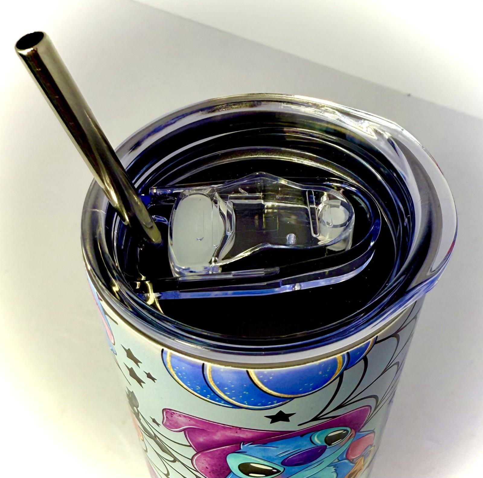 20 oz Stitch Halloween Stainless Steel Tumbler with Lid, Straw