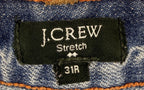 J.Crew Matchstick Womens Sz 31 Mid Rise Light Wash Distressed Denim Jeans