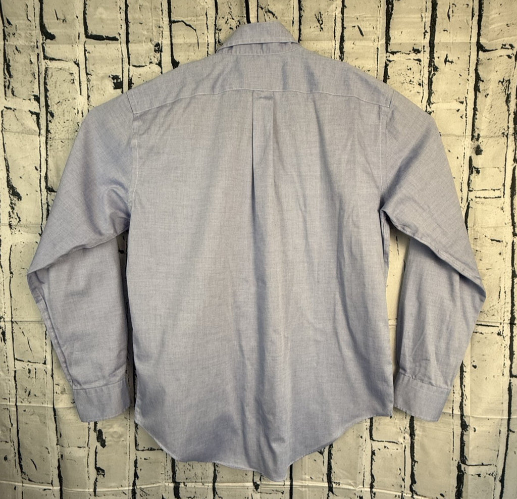 Lauren Ralph Lauren Button Down Mens 15.5 34/35 Blue Classic Fit Non Iron Shirt