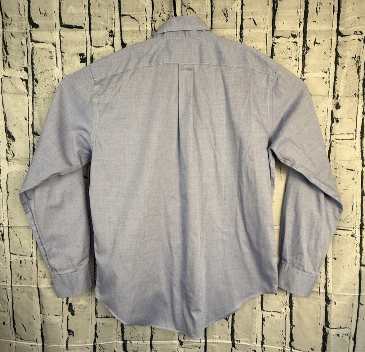 Lauren Ralph Lauren Button Down Mens 15.5 34/35 Blue Classic Fit Non Iron Shirt