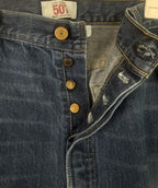 Vintage Levis 501 Jeans Mens 40x32 Blue Denim Button Fly Straight Leg
