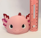 Large 3D Printed Articulated Axolotl – Flexible Toy Figurine - 9 Inch