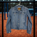 LEVIS Girls Blue Jean Denim Trucker Jacket Youth Size XL (13-15yrs) Pockets