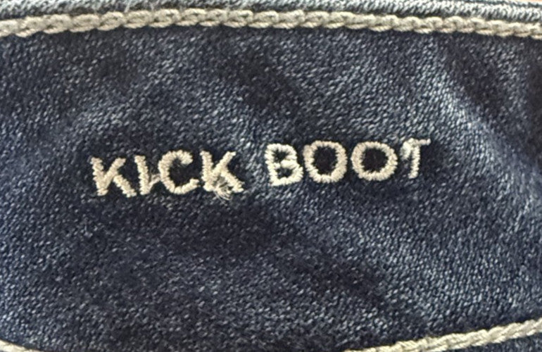 American Eagle Outfitters Women's Kick Boot Jeans Dark Wash Stretch Size 10
