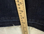 Topshop Jeans Size 12 Womens Jamie Flare Stretch Dark Wash Raw Hem