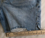 PacSun Shorts Womens 24 Vintage High Rise Cut-Off Blue Jean Distressed Denim