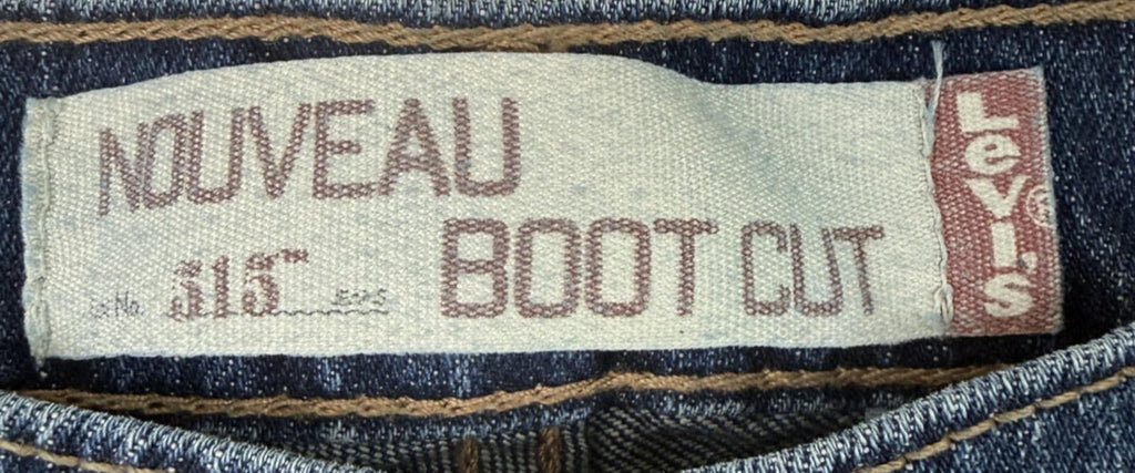 Vtg Levis 515 Nouveau Boot Cut Stretch Denim Jeans Womens 16 M Blue Medium Wash